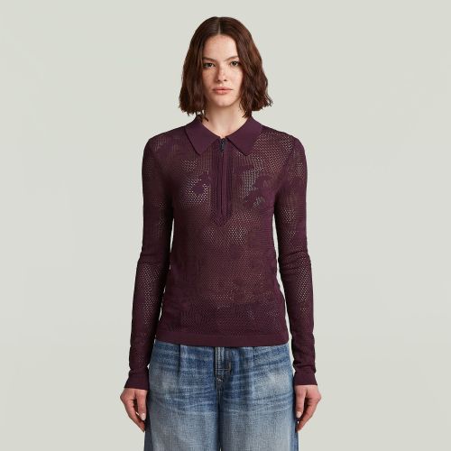 Polo en maille Pointelle Slim - s - G-Star RAW - Modalova