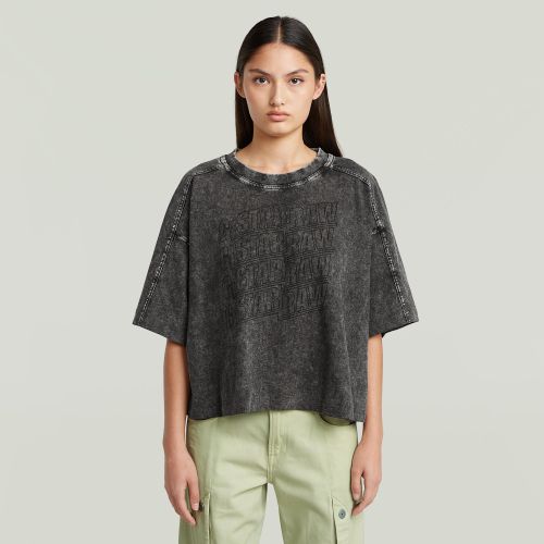 T-shirt Washed Multi Logo Oversized - s - G-Star RAW - Modalova