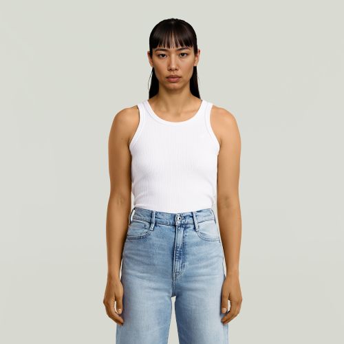 Débardeur Ribbed - Blanc - Femmes - G-Star RAW - Modalova