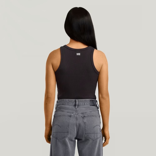 Débardeur Ribbed - Noir - Femmes - G-Star RAW - Modalova
