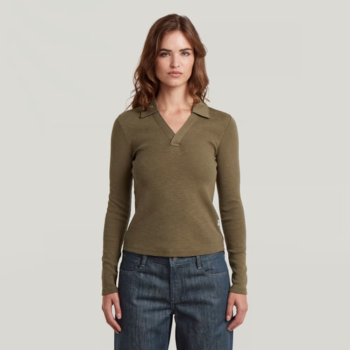 Haut Polo Slim - Vert - Femmes - G-Star RAW - Modalova