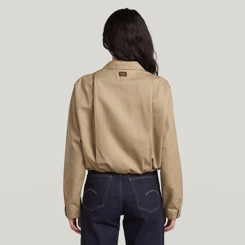 Veste Cropped Barn - Beige - Femmes - G-Star RAW - Modalova
