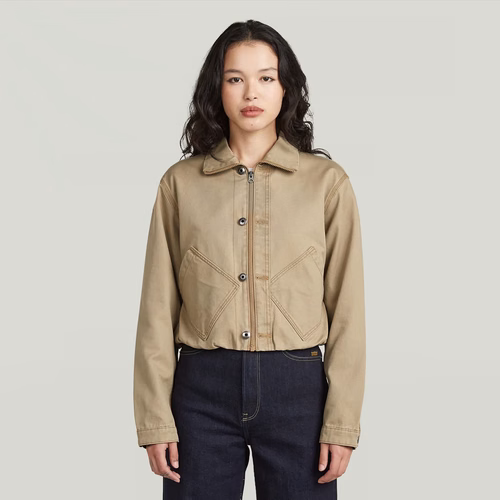 Veste Cropped Barn - Beige - Femmes - G-Star RAW - Modalova