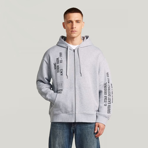 Sweat Stencil Relaxed Hoodie Zip - s - G-Star RAW - Modalova