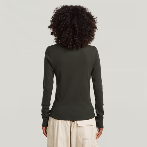 T-shirt Slim Rib Open Neck - s - G-Star RAW - Modalova