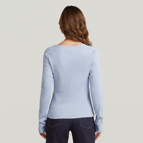 T-shirt Slim Henley Long Sleeve - s - G-Star RAW - Modalova