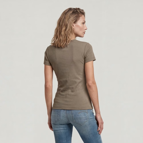 T-shirt Slim Rib - Brun - Femmes - G-Star RAW - Modalova