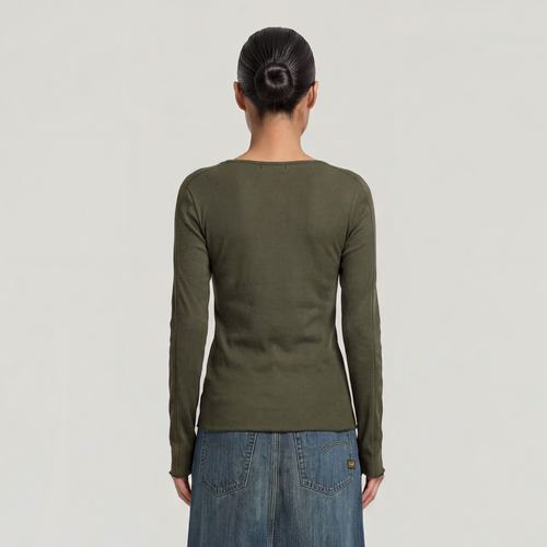 T-shirt Slim Henley Long Sleeve - s - G-Star RAW - Modalova