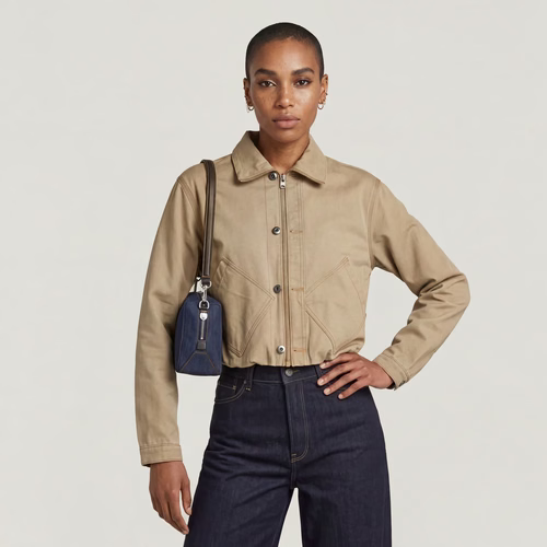 Veste Cropped Barn - Beige - Femmes - G-Star RAW - Modalova