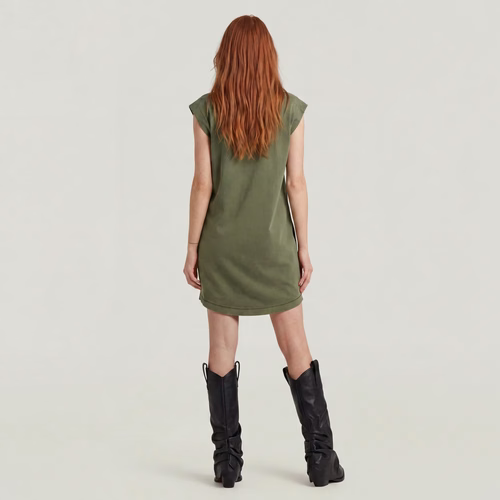Robe T-Shirt Washed - Vert - Femmes - G-Star RAW - Modalova