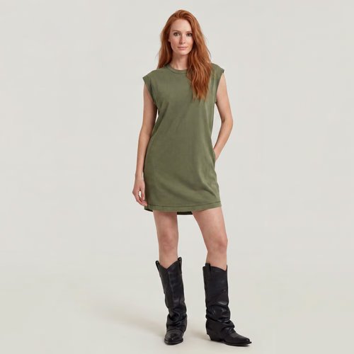 Robe T-Shirt Washed - Vert - Femmes - G-Star RAW - Modalova