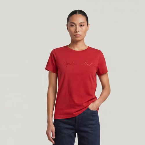 Top G-Script Shiny - Rouge - Femmes - G-Star RAW - Modalova