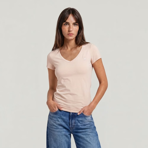 T-Shirt Base V-Neck - Rose - Femmes - G-Star RAW - Modalova