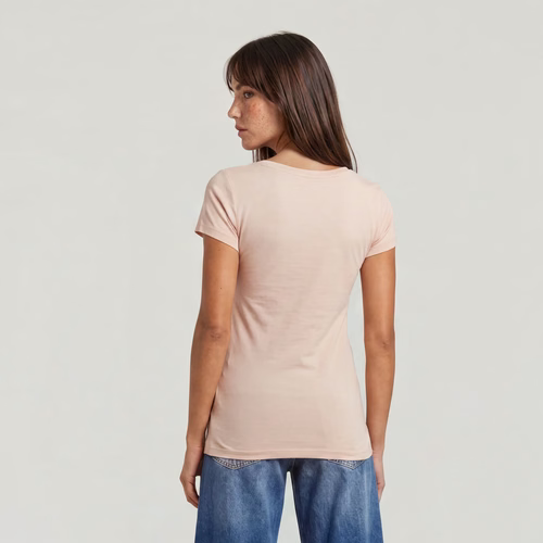 T-Shirt Base V-Neck - Rose - Femmes - G-Star RAW - Modalova