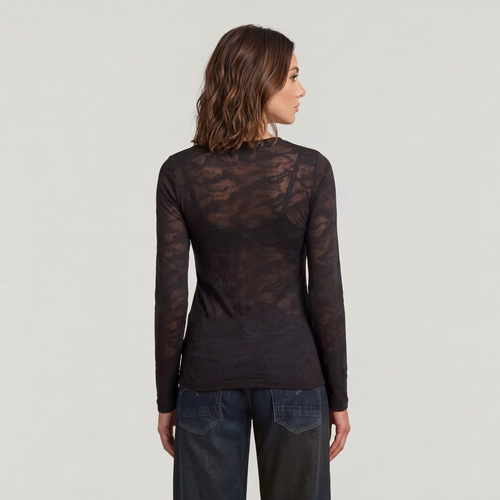 Top Fine Lace AOP Slim - s - G-Star RAW - Modalova