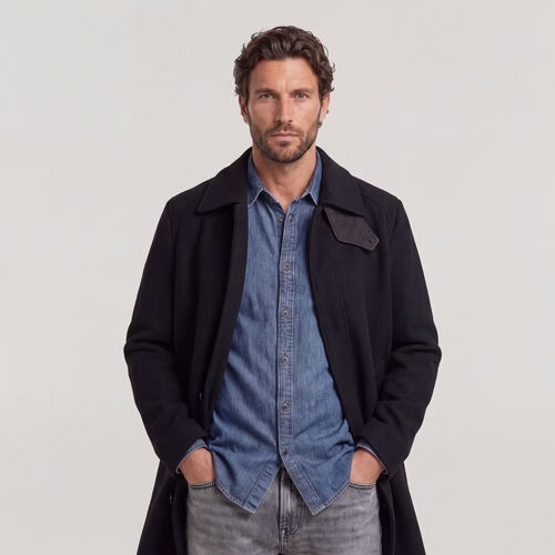 Manteau Wool Car - Noir - Hommes - G-Star RAW - Modalova