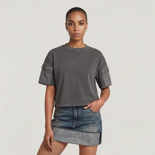 T-shirt Washed Mix Boxy Cropped - s - G-Star RAW - Modalova