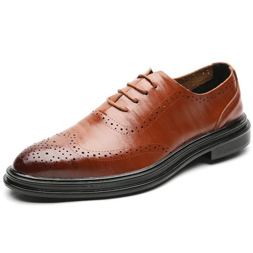 S Vintage Brogue Oxfords Lace Up Business Chaussures formelles - Newchic - Modalova