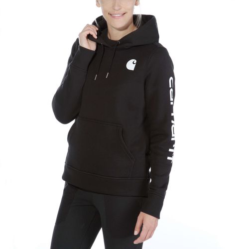S Sweatshirt - relaxed fit midweight logo sleeve graphic sweatshirt - Noir - L - Carhartt - Modalova