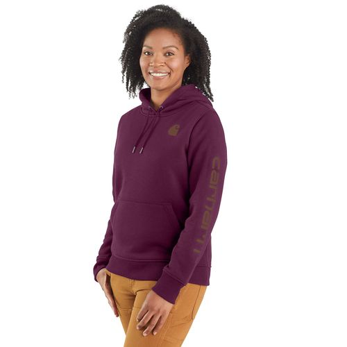 S Sweatshirt - relaxed fit midweight logo sleeve graphic sweatshirt - Violet - L - Carhartt - Modalova