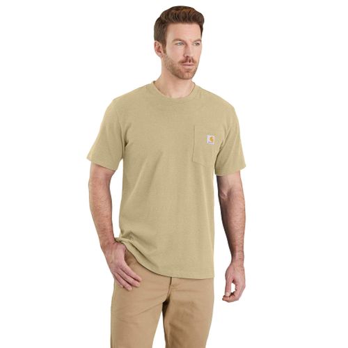 S T-shirt - relaxed fit heavyweight short-sleeve k87 pocket t-shirt - Beige - S - Carhartt - Modalova