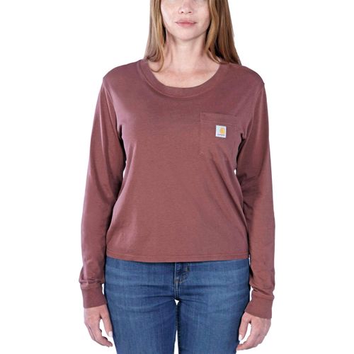 S T-shirt - relaxed fit lightweight long-sleeve pocket t-shirt - Brun - S - Carhartt - Modalova