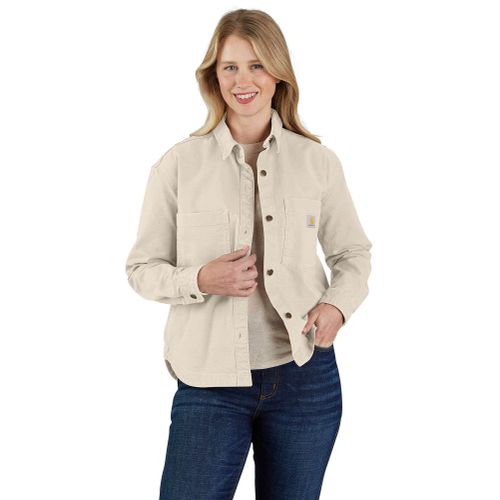 S Chemise - rugged flex™ loose fit heavyweight duck overshirt - Beige - L - Carhartt - Modalova