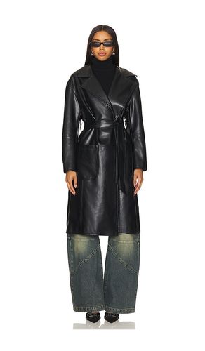 Claire Faux Leather Trench en . Taille S. Also en M - ALL THE WAYS - Modalova