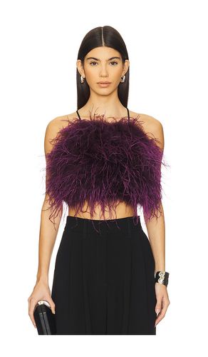 Feather Halter Top in . Size M, S - Adrienne Landau - Modalova