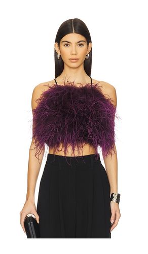 Feather Halter Top in . Size S - Adrienne Landau - Modalova