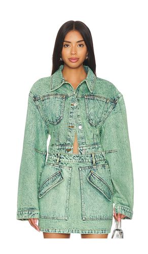 Cropped Mercer Jean Jacket in . Size 0, 4, 6 - AKNVAS - Modalova