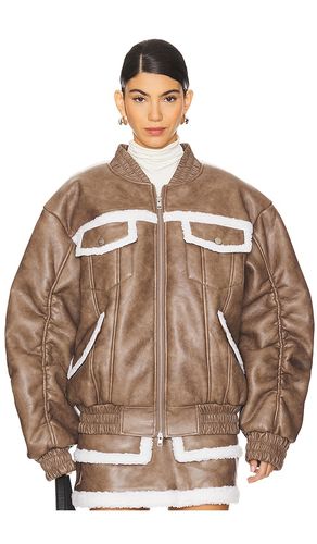 AKNVAS Thea Sherpa Bomber en Brown - AKNVAS - Modalova