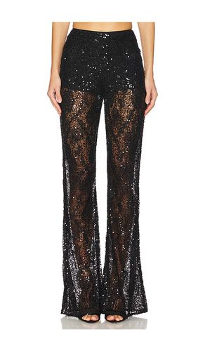 PANTALON ÉVASÉ EN DENTELLE TRANSPARENTE LINA in . Size 2, 4, 6, 8 - AKNVAS - Modalova