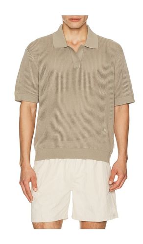 Knit Mesh Johnny Collar Polo en . Taille M. Also en L - AUTO-REPLY - Modalova