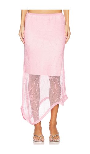 JUPE MIDI AVEC DÉTAIL DENTELLE in . Size L - ASTA RESORT - Modalova