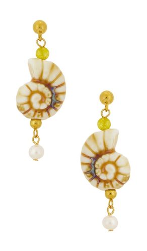 BOUCLES D'OREILLES PENDANTES SEASIDE en - ANNI LU - Modalova