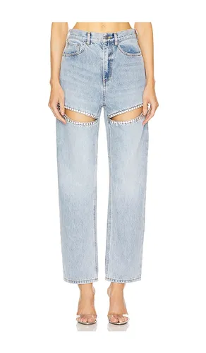 Crystal Slit Jean in -. Size 26, 29 - AREA - Modalova