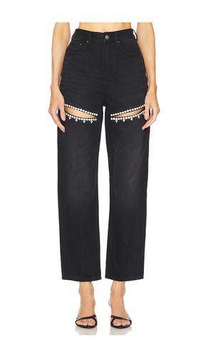 Crystal Slit Jean in . Size 26, 27, 28 - AREA - Modalova