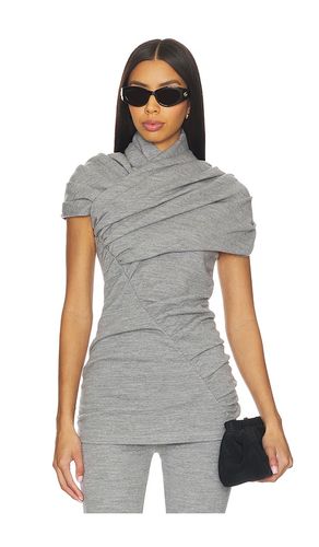 Short Sleeve Draped Top en . Taille 34/0. Also en 36/2 - BALMAIN - Modalova