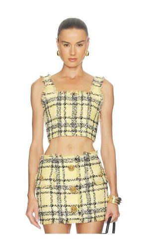 Glitter Tweed Tartan Top en . Taille 34. Also en 38 - BALMAIN - Modalova