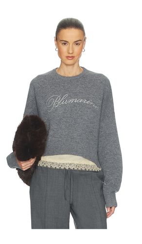 PULL KNIT LOGO EMBROIDERED en . Taille S. Also en L - Blumarine - Modalova