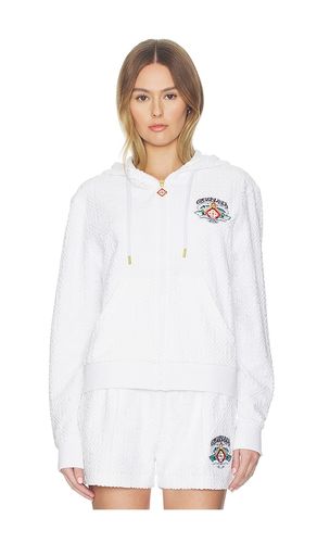 SWEAT À CAPUCHE WAVES MONOGRAM ZIP UP en . Taille M. Also en S, XS - Casablanca - Modalova