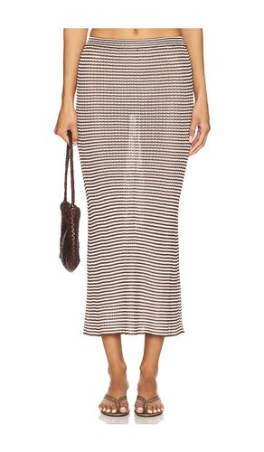 Micro Stripe Rib Skirt en . Taille L. Also en M, S, XL - Calle Del Mar - Modalova
