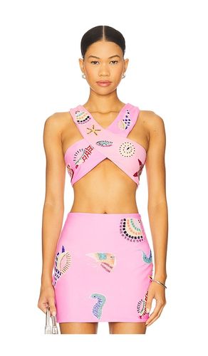 Shell Hand Beaded Top en . Taille L. Also en M - Oceanus - Modalova