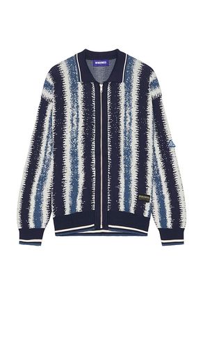 Stax Brushed Knitted Zip-Up Polo in . Size M, XL/1X - Deva States - Modalova