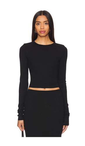 Cropped Long Sleeve Fitted Top in . Size S, XL, XS - Eterne - Modalova