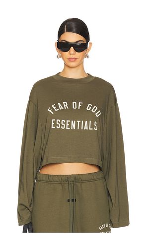 Cropped Long Sleeve T-Shirt in . Size M, S - Fear of God ESSENTIALS - Modalova