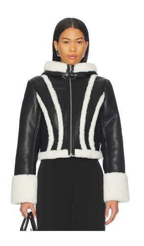 VESTE À COL EN CUIR ET FOURRURE en . Taille 0. Also en 2 - fleur du mal - Modalova
