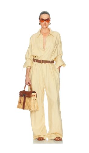 COMBINAISON PAPERBAG JUMPSUIT IN WASHED LINEN en . Taille XXS. Also en XS, S, M, L, XL - Helsa - Modalova