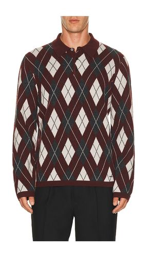 Callum Cashmere Argyle Polo en . Taille S. Also en M, L, XL/1X, XXL/2X - SIMKHAI - Modalova